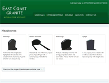 Tablet Screenshot of eastcoastgraniteltd.com